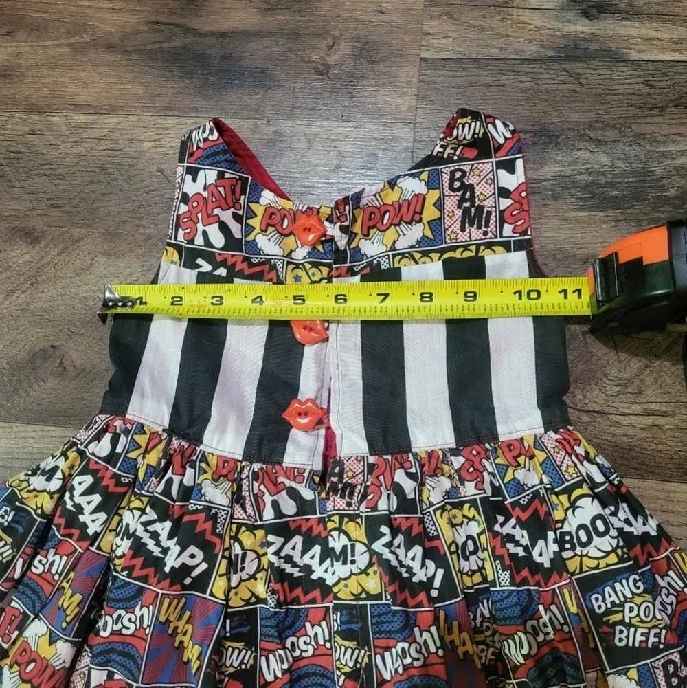 Handmade Jonah and Grace Comic Book Toddler Dress Size 2T